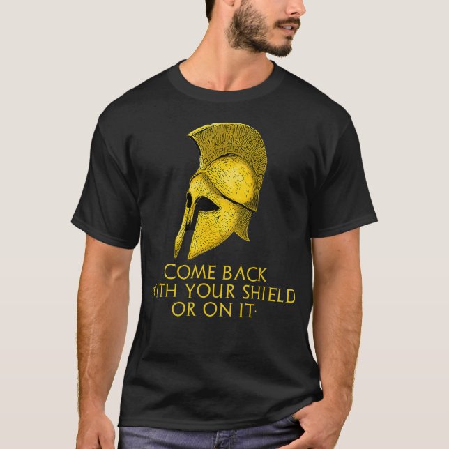 Antike griechische Militärgeschichte Laconic Spart T-Shirt (Vorderseite)