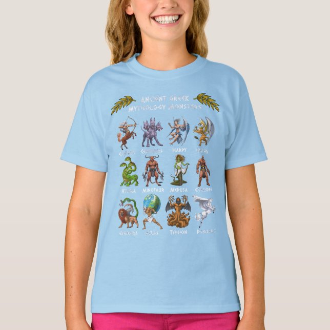Antike griechische Mythologie-Monster T-Shirt (Vorderseite)