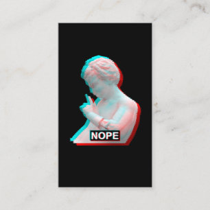 Antike griechische Skulptur Glitch ästhetische Va Visitenkarte