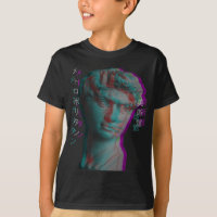 Antike griechische Skulptur Vaporwave Statue Head