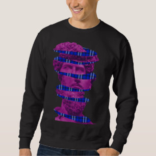 Antike griechische Statue ästhetische Vaporwave Sweatshirt