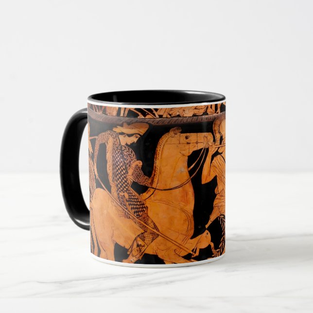 Antike griechische Tasse der klassischen Kunst (Vorderseite Links)