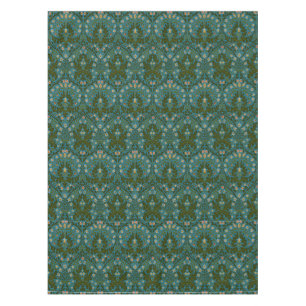 Antike Grün Blau William Morris Herbstblumen Tischdecke