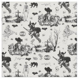 antike Halloween-Hexen-Ghoul-Skelett-Toile-Gotik Stoff