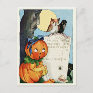 Antike Halloween-Postkarte Postkarte
