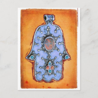Antike Hamsa Postkarte