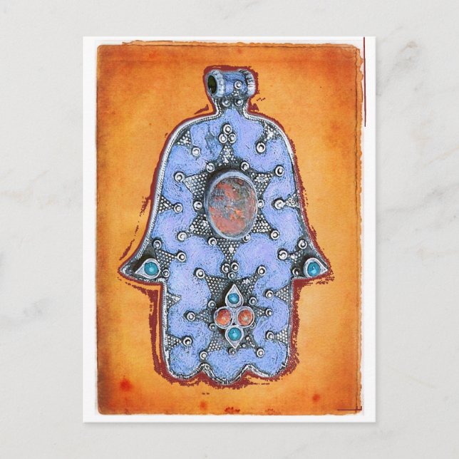 Antike Hamsa Postkarte (Vorderseite)