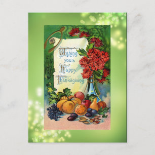 Antike Happy Thanksgiving Postcard Feiertagspostkarte