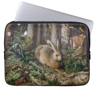 Antike Hasen Wald Natur Dunkle Cottagecore Laptopschutzhülle