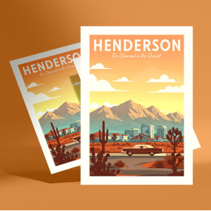 Antike Henderson Nevada Postkarte