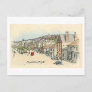 Antike High Street, Moffat, Schottland Postkarte