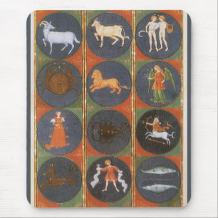 Antike Himmelsdarstellung, astrologische Tierkreis Mousepad
