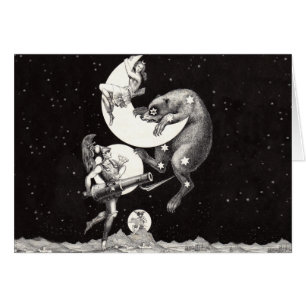 Antike himmlische Mondgöttin & Ursa Major Bär