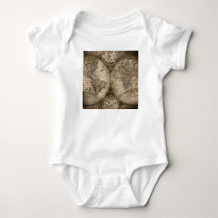 Antike historische Atlaskarte Kontinente Baby Strampler