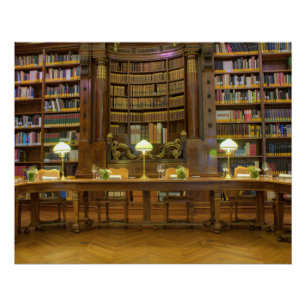 Antike Historische Bibliothek Poster