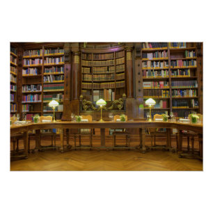 Antike Historische Bibliothek Poster