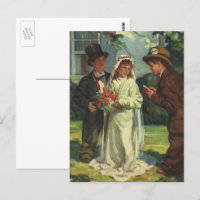 Antike Hochzeit, Kinder spielen Braut und Bräutiga