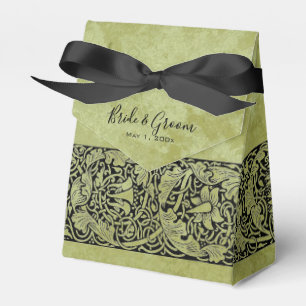 Antike Hochzeit, viktorianische Blumen-Blumenrolle Geschenkschachtel