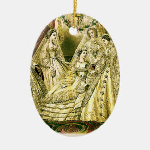 Antike Hochzeitsbraut Keramikornament
