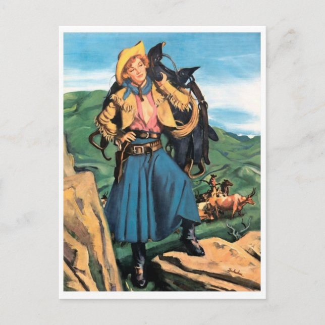 Antike Illustrierte Postkarte (Vorderseite)