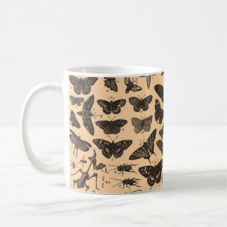 Antike Insekten-Tasse Kaffeetasse