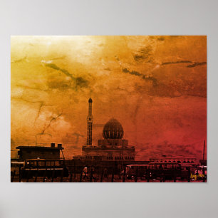 Antike Irak Bagdad Buniya-Moschee Poster