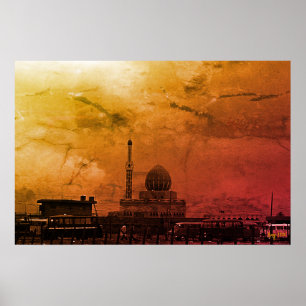 Antike Irak Bagdad Buniya-Moschee Poster