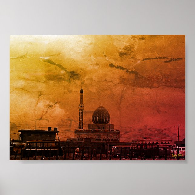 Antike Irak Bagdad Buniya-Moschee Poster (Vorne)