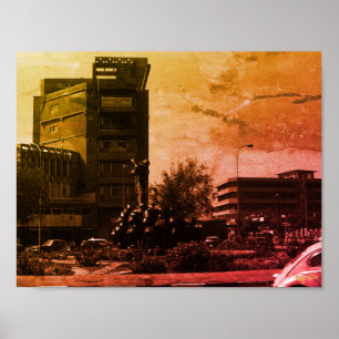 Antike Irak Bagdad Fontäne Poster