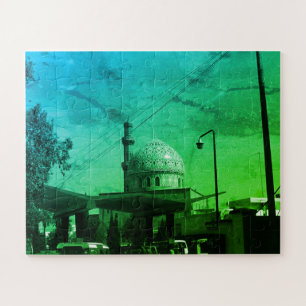 Antike irakische Tankstelle Bagdad an der Moschee