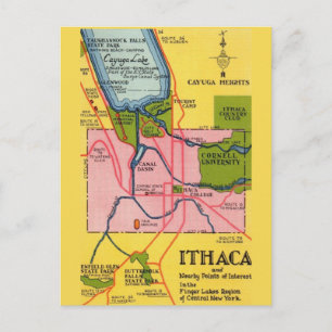 Antike Ithica New York Grußpostkarte Postkarte
