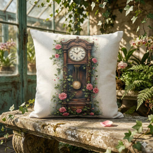 Antike Ivy Rose Standuhr Kissen