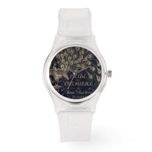 Antike Jane Austen Pride and Prejudice Peacock Armbanduhr