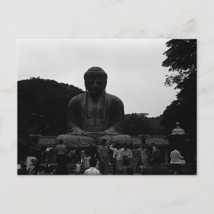 Antike Japan Kamakura Großer Buddha Touristen Postkarte