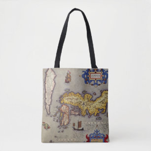 Antike Japan-Karte von Mercator und Hondius Tasche