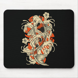 Antike japanische Koi-Fische Japan Mousepad