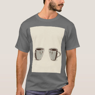 Antike Kaffeetassen Mädchen aus den 1950er Jahren T-Shirt