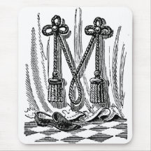 Antike kalligrafische Symbole Buchstaben M