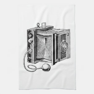 Antike Kamera - alte Kameras Fotografie Handtuch