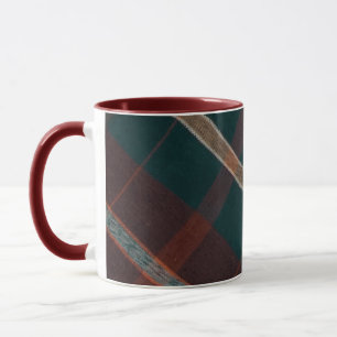 Antike Karo-Keramiktasse Tasse