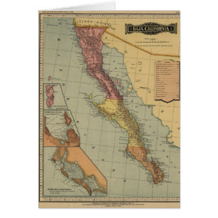 Antike Karte Baja California