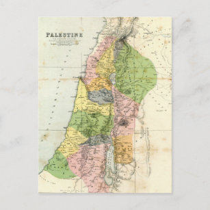 Antike Karte - biblisches Palästina