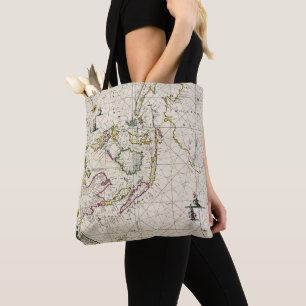 Antike Karte der Ostinseln Tasche