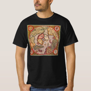 Antike Karte des Nordpols von Mercator T-Shirt