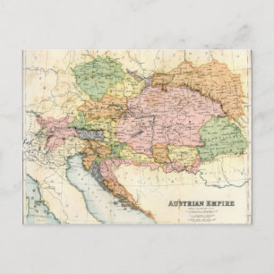 Antike Karte des Österreichischen Kaiserreichs