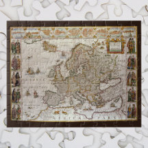 Antike Karte Europas von Willem Jansz Blaeu, c1617