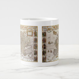 Antike Karte Europas von Willem Jansz Blaeu, c1617 Jumbo-Tasse