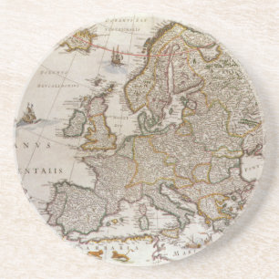 Antike Karte Europas von Willem Jansz Blaeu, c1617 Untersetzer
