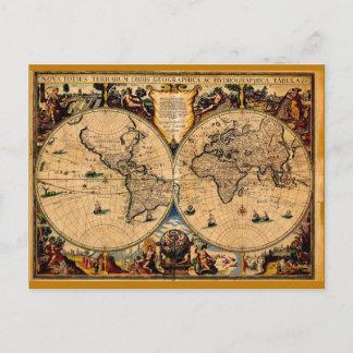 Antike Karte Nova totius terrarum 1625