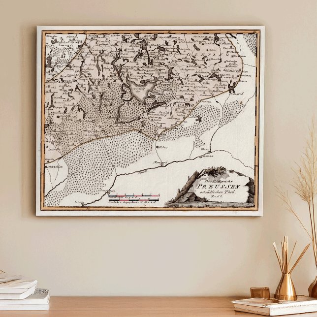 Antike Karte Preußen / Polen Masuria See Sniardwy Poster (Von Creator hochgeladen)